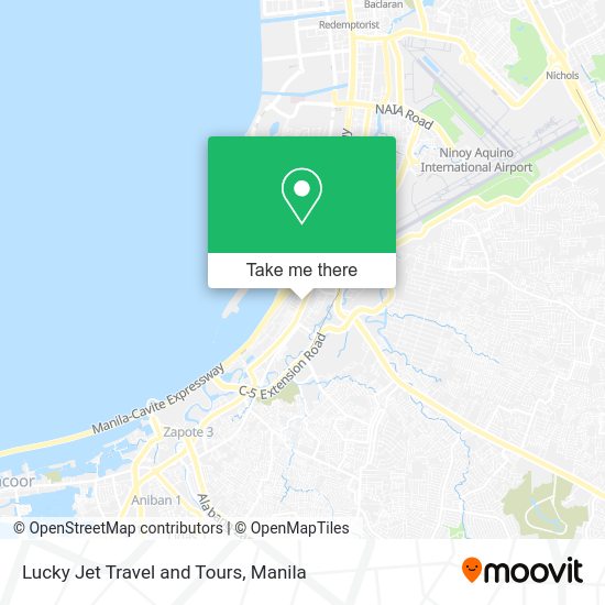 Lucky Jet Travel and Tours map