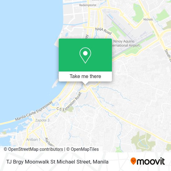 TJ Brgy Moonwalk St Michael Street map