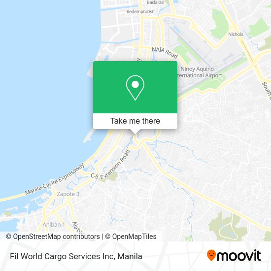 Fil World Cargo Services Inc map