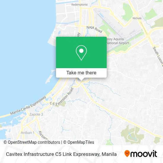Cavitex Infrastructure C5 Link Expressway map