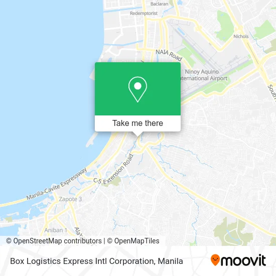 Box Logistics Express Intl Corporation map