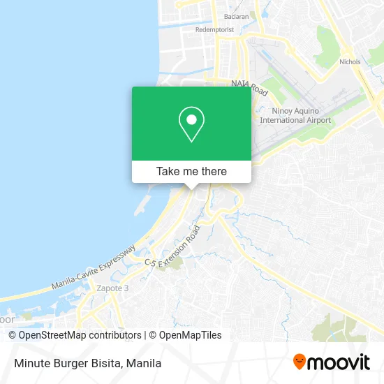 Minute Burger Bisita map