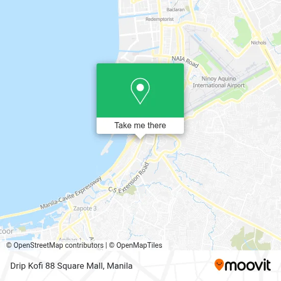 Drip Kofi 88 Square Mall map