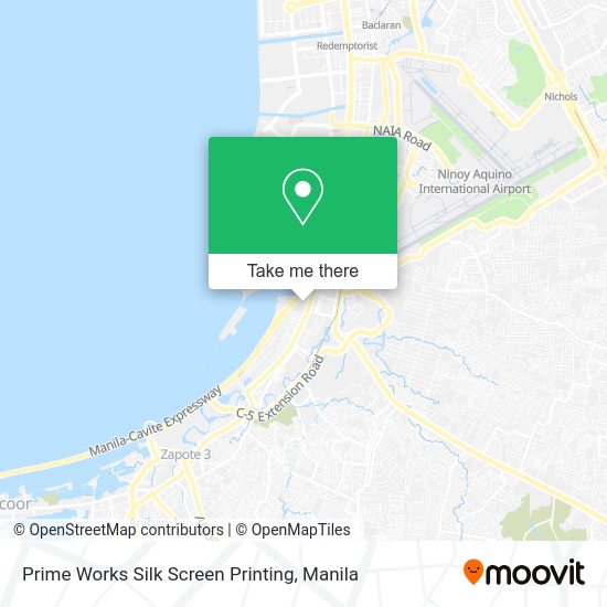 Prime Works Silk Screen Printing map