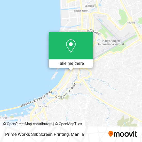 Prime Works Silk Screen Printing map
