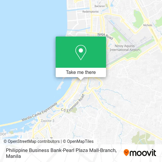 Philippine Business Bank-Pearl Plaza Mall-Branch map