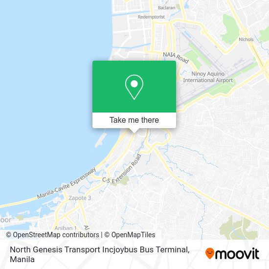 North Genesis Transport Incjoybus Bus Terminal map
