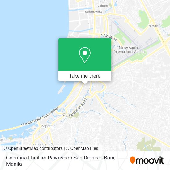 Cebuana Lhuillier Pawnshop San Dionisio Boni map