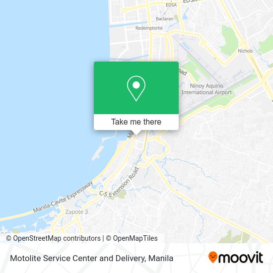 Motolite Service Center and Delivery map