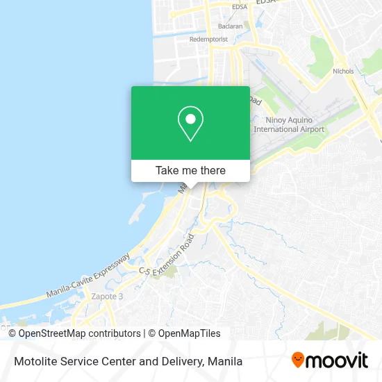 Motolite Service Center and Delivery map