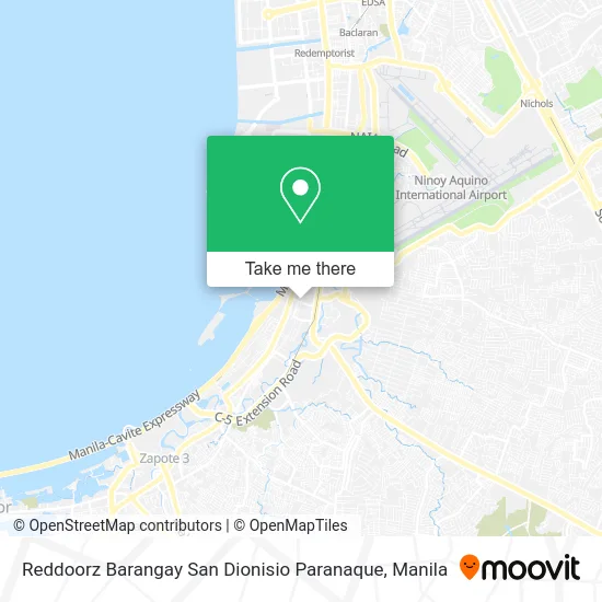 Reddoorz Barangay San Dionisio Paranaque map