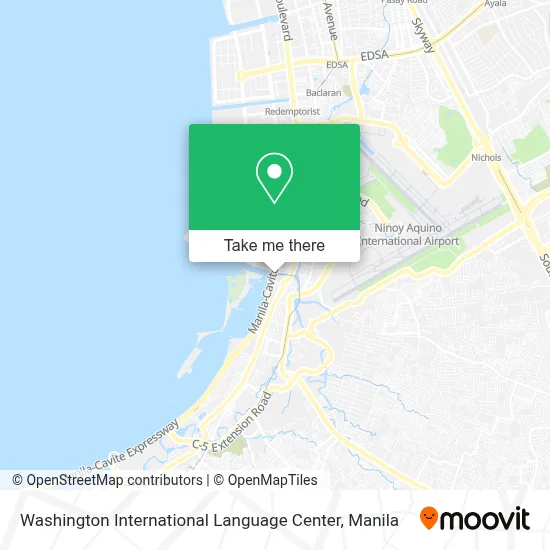 Washington International Language Center map