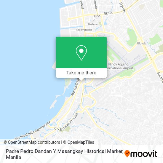 Padre Pedro Dandan Y Masangkay Historical Marker map