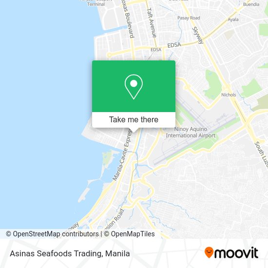 Asinas Seafoods Trading map