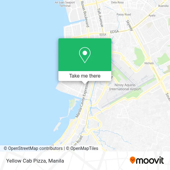 Yellow Cab Pizza map