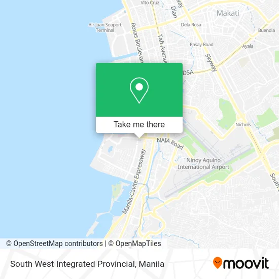South West Integrated Provincial map