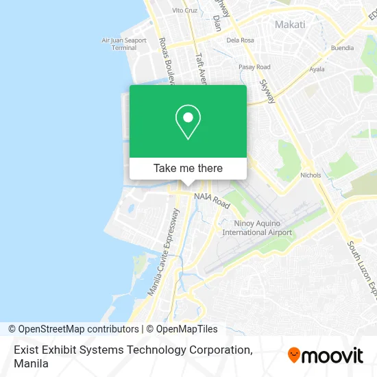Exist Exhibit Systems Technology Corporation map