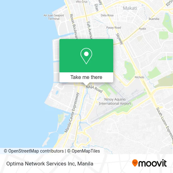 Optima Network Services Inc map