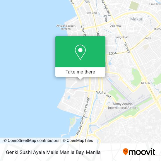 Genki Sushi Ayala Malls Manila Bay map