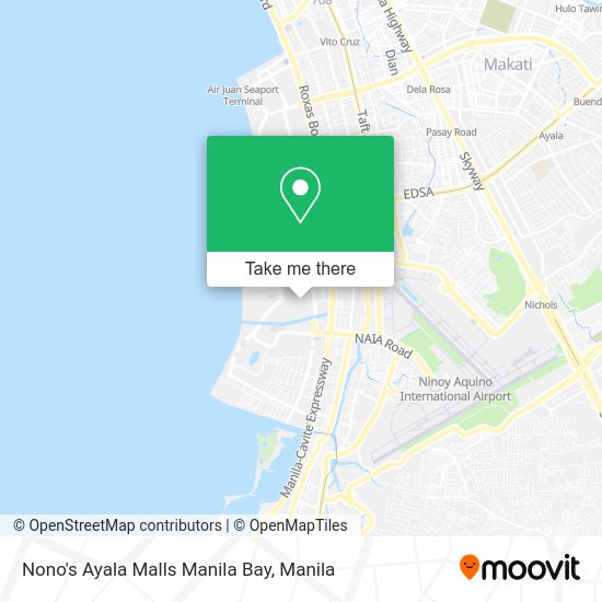 Nono's Ayala Malls Manila Bay map
