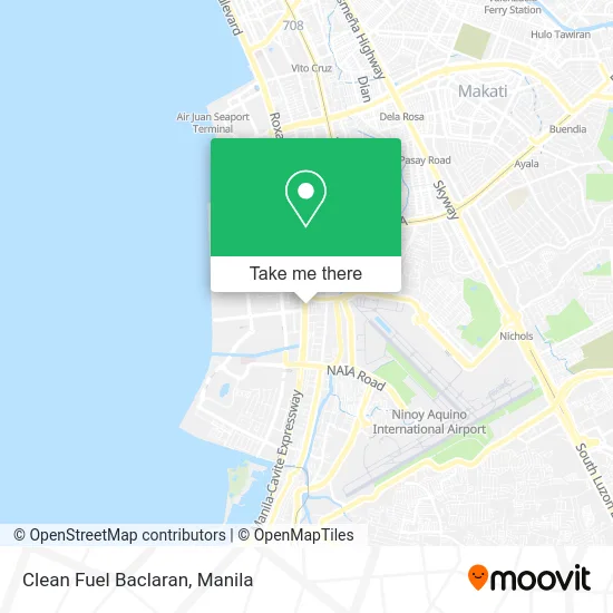 Clean Fuel Baclaran map