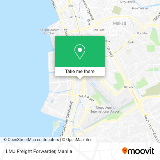 LMJ Freight Forwarder map
