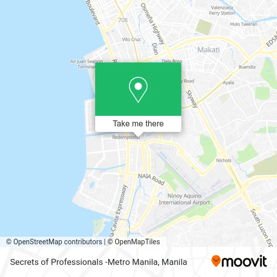 Secrets of Professionals -Metro Manila map