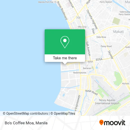 Bo's Coffee Moa map