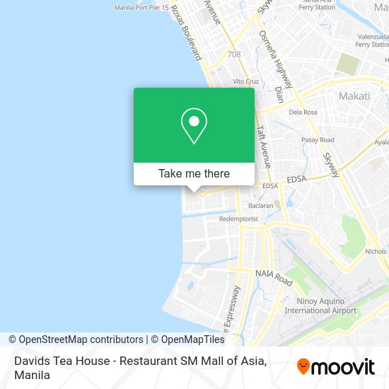 Davids Tea House - Restaurant SM Mall of Asia map