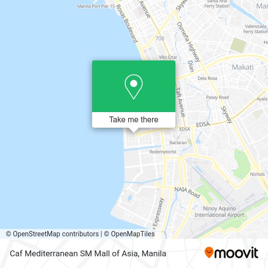 Caf Mediterranean SM Mall of Asia map