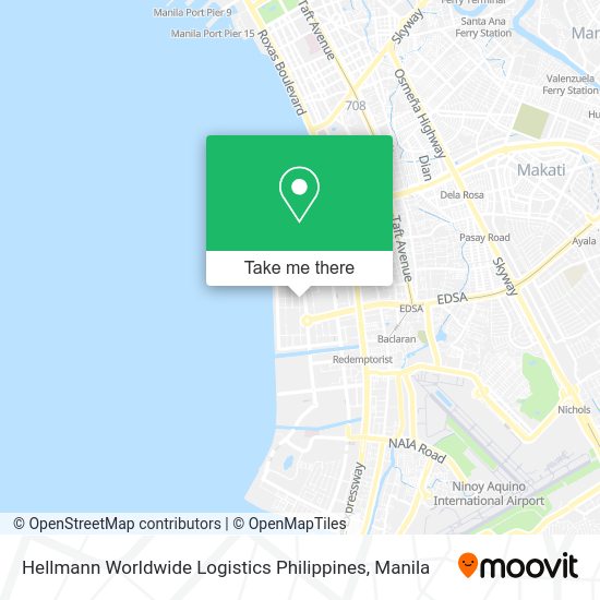 Hellmann Worldwide Logistics Philippines map