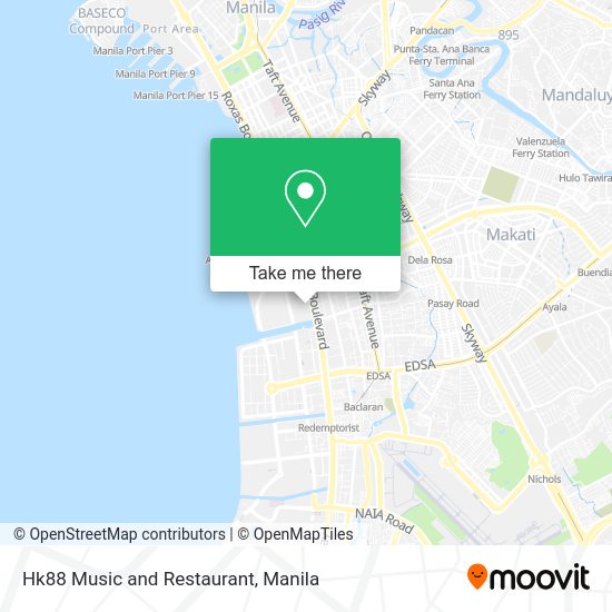 Hk88 Music and Restaurant map