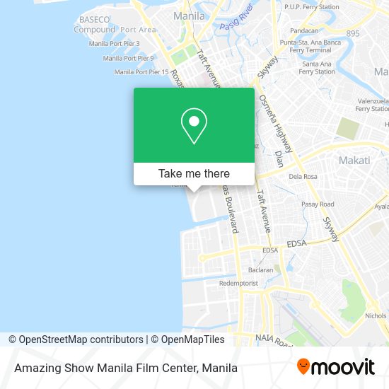 Amazing Show Manila Film Center map