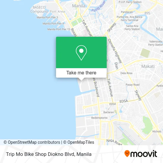 Trip Mo Bike Shop Diokno Blvd map