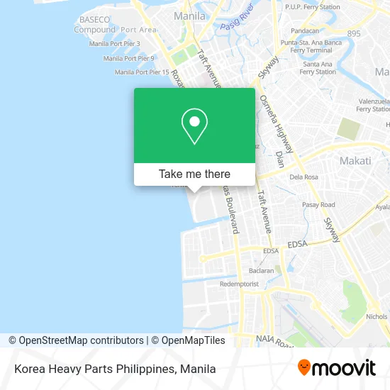 Korea Heavy Parts Philippines map
