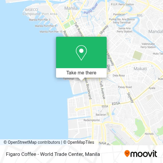 Figaro Coffee - World Trade Center map