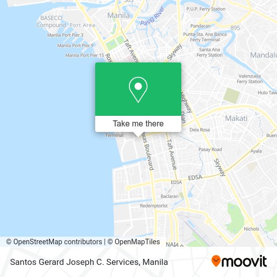 Santos Gerard Joseph C. Services map