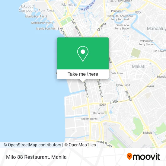 Milo 88 Restaurant map