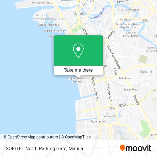 SOFITEL North Parking Gate map