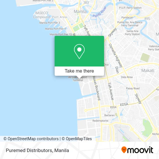 Puremed Distributors map