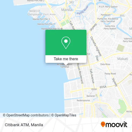 Citibank ATM map
