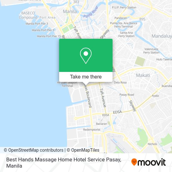 Best Hands Massage Home Hotel Service Pasay map