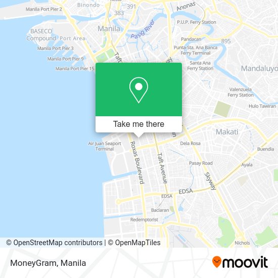 MoneyGram map