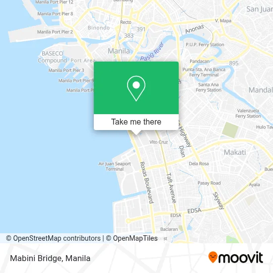 Mabini Bridge map