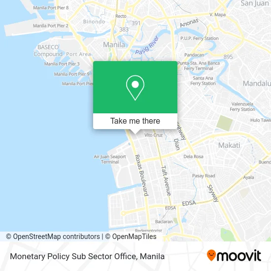 Monetary Policy Sub Sector Office map