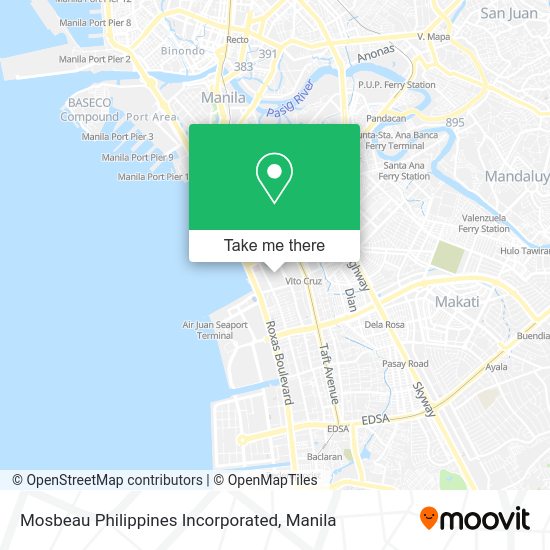 Mosbeau Philippines Incorporated map