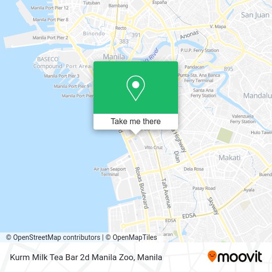 Kurm Milk Tea Bar 2d Manila Zoo map