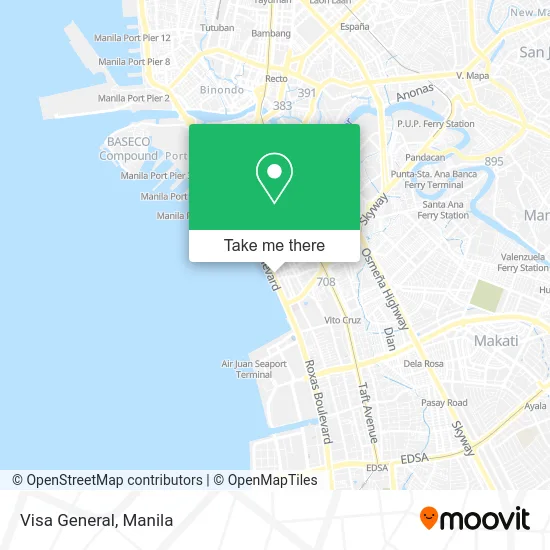 Visa General map