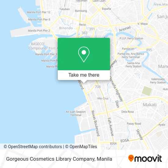 Gorgeous Cosmetics Library Company map