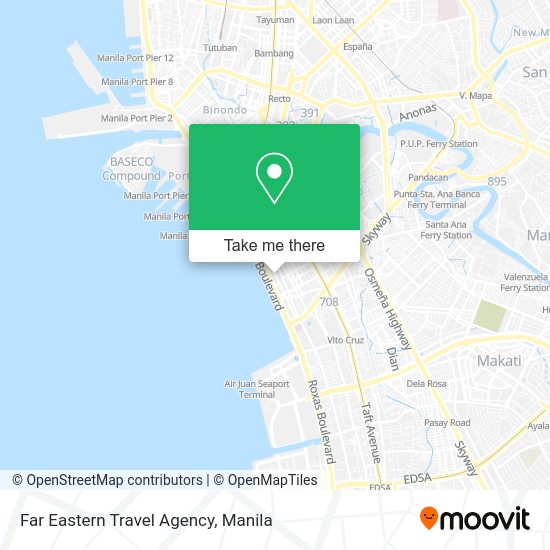 Far Eastern Travel Agency map